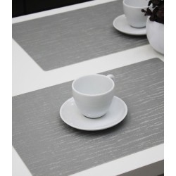 4x Polyline Placemat Forest Silver - 30x43cm - onderlegger - tafeldecoratie - tafel dekken