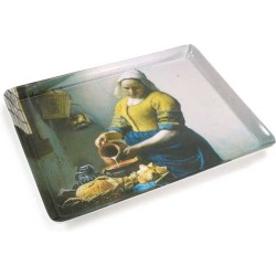 Dienblad, MIDI Melamine, 27x20 cm Melkmeisje, J. Vermeer