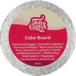 FunCakes - Cake Board - Rond - Ø10 cm - Zilver