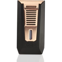 Colibri aansteker Double Flame Slide Black/Rose Gold