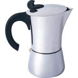 Basic Nature Espresso maker Edelstaal 2 kops - Percolator - RVS - Espresso