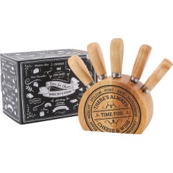 CGB Giftware Cheese Knife Block Set