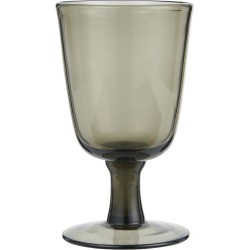 IB Laursen - Wijnglas - Donker grijs - 6 stuks - Wittewijn