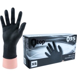 Qtop - Nitril Handschoenen - 100 stuks - Zwart - Maat 9 / L