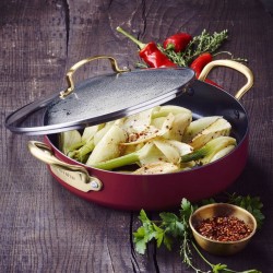 Greenpan Barcelona - Stoofpan - 30cm - Red - 2 handgrepen