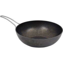 Graniet - wok - Pan - wadjan 28 cm zwart