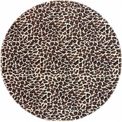 Mexicaans Rond Tafelzeil - Ø 120 cm - Jaguar - Bruin/Beige