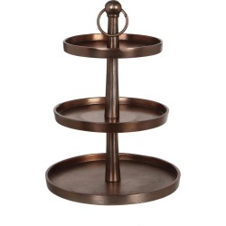 Casa Vivante etagere reina maat in cm: 29x21 brons