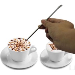 Barista Latte ART Pen - Zilveren RVS Pen