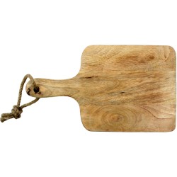 DUO DEAL Ontbijtplank snijplank hout mango lang 35x20x1,5cm 2stuks