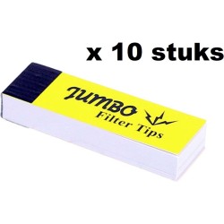 Jumbo Yellow Filter Tips 10 stuks