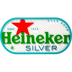 Heineken - Barmat Silver (23cm x 16.5cm)