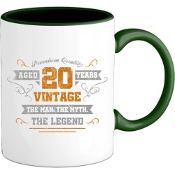 20 Jaar vintage legend - Verjaardag cadeau - Kado tip - Mok - Bottle Groen