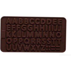 Chocoladevorm mal alfabet letters siliconen vorm voor ijsblokjes chocolade fondant - LeuksteWinkeltje