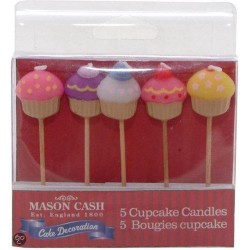 Mason Cash Kaarsjes - Cupcake - 5 stuks