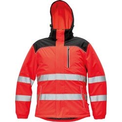 CRV Knoxfield Hi-Vis Winterjas 03010465 - Fluo Rood - M