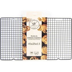 Meyerhoff Bakery afkoelrek / taartrooster 41 x 25 x 1.5 cm zwart - Non stick afkoelrooster