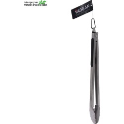 BBQ tongs tang - vleestang - serveertang - keukentang - salade tang – barbecuetang – zwart 40,5cm - bbq tang - vleestang