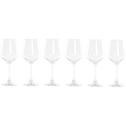 12x Stuks rode wijn glazen 410 ml van glas - Wijnglazen - Keuken/servies basics