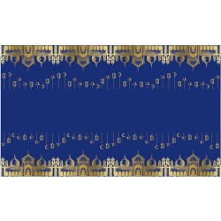 Festivz Blauw Goud Ramadan Tafelkleed Versiering Set - Verjaardag Ramadan Eid Feest Decoratie
