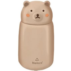 Bioloco - Thermosfles Mini RVS - Teddybeer - Dubbelwandig - 320ml - Kind