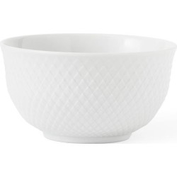 Lyngby Porcelain Rhombe bowl D11cm wit