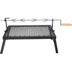 Kampvuur Grill Rooster Large - Inclusief Opbergtas En Kip Spies - Kip Grillen - Camping & Outdoor