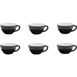 Barista Innovations Nero - Koffiekopje Regular - Set van 6 -150ml - Matt Black