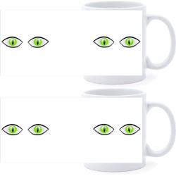 Beker - Groene Ogen - set van 2