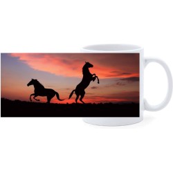 Beker - Horses Sunset - 1 stuk