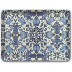 Dienblad, MIDI 27x20 cm, Delfts Blauw, Faience patroon