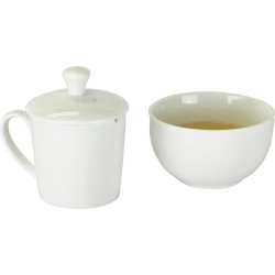 Tea Tasting Set | brew kop met deksel en kom | porselein