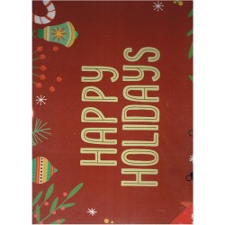 Placemat Happy holidays - Set van 12 - 43x28cm