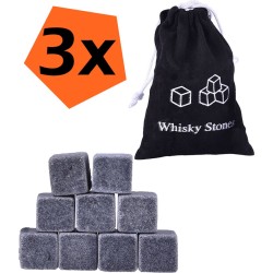 Whiskey Stenen Voor Koude Drankjes - Herbruikbare Whiskey Stones - Whiskeystenen IJsblokjes - 27 Stuks