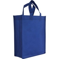 Shopper Bag - 10 stuks - Blauw - 24 x 30 x 10 - Non Woven - Shopper tas