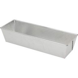 Inmet cakevorm of brood bakvorm 35 x 12 x 8 cm - Te gebruiken voor hartig en zoet - Zilver