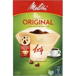 Koffiefilter nr. 1x4 Bruin (100stuks) Melitta