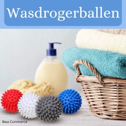 6x Energiebesparende Wasdroger ballen - Wasbol anti-pluis - Drogerballen voor wasmachine - Wasverzachtende Droogballen - Wasbol - Wasdrogerballen - Wasbollen - Droogballen voor droogtrommel - Diverse kleur - Wasballen voor wasmachine - Bwa Commerce