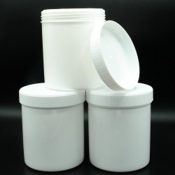 Potten 1000ml Leeg 50 stuks - Lege Pot met Schroefdeksel en Binnendeksel - Zalfpot