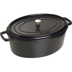 Staub 1104125 cocotte - ovaal - 41 cm - zwart