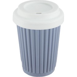 Trendy Koffiebeker To Go (GRIJS) - Gerecycled Plastic! - 355ml | Zero Waste | Duurzaam | Reisbeker | Travel Mug