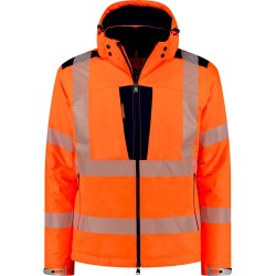 Macseis Frontline veiligheidsjas winter High Visibility fluor oranje/donkerblauw maat 5XL