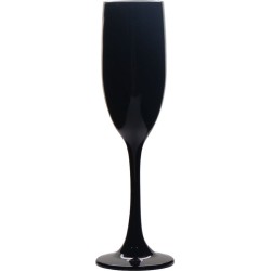 Vikko Décor - Champagne Glazen - Set van 6 Champagne Coupe - Flutes - Zwart