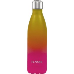 FLASKE Gradient Sunset - RVS Drinkfles van 750ML- Geschikt als waterfles, thermosfles en thermoskan