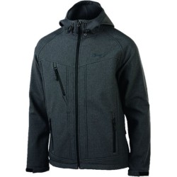 Opsial softshell jack Borah - grijs - met capuchon - maat L