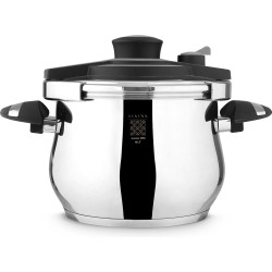 Serenk Definition snelkookpan - pressure cooker - snelkookpan met 3 kookniveaus, 6 L - inductie geschikt