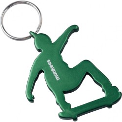 Munkees Flesopener Skateboarder Groen Staal 6,2 Cm