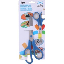 schaar 2 stuks blauw