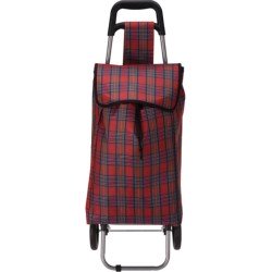 Boodschappentrolley 30L rood geblokt