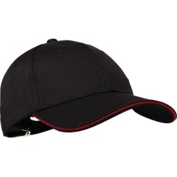 Chef Works Cool Vent baseball cap zwart en rood